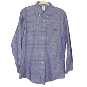 Brooks Brothers Regent Non Iron Supima Cotton Plaid Button Down Shirt Mens 16 33